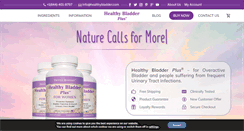 Desktop Screenshot of healthybladder.com